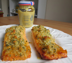 Crisp Coated Honey Mustard Baked Salmon Fillets