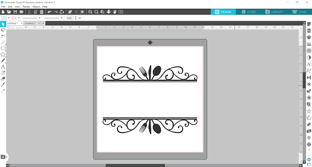 split monogram, monogram, custom designs, silhouette studio v4, align tool