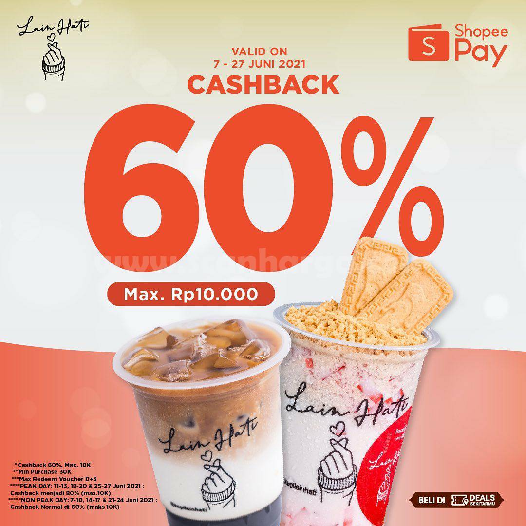 Kopi Lain Hati Promo Voucher Cashback 60% dengan ShopeePay