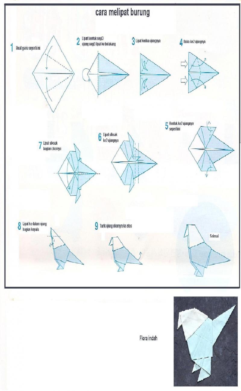 Belajar Bahasa  dan Budaya Jepang cara  membuat  origami 