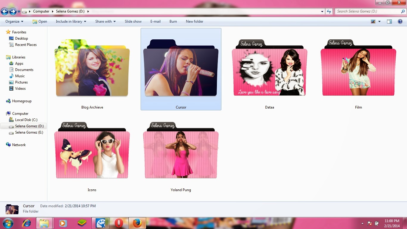 Im Just A Girl Kumpulan Icon Untuk Folder Lucu Gambar SELENA