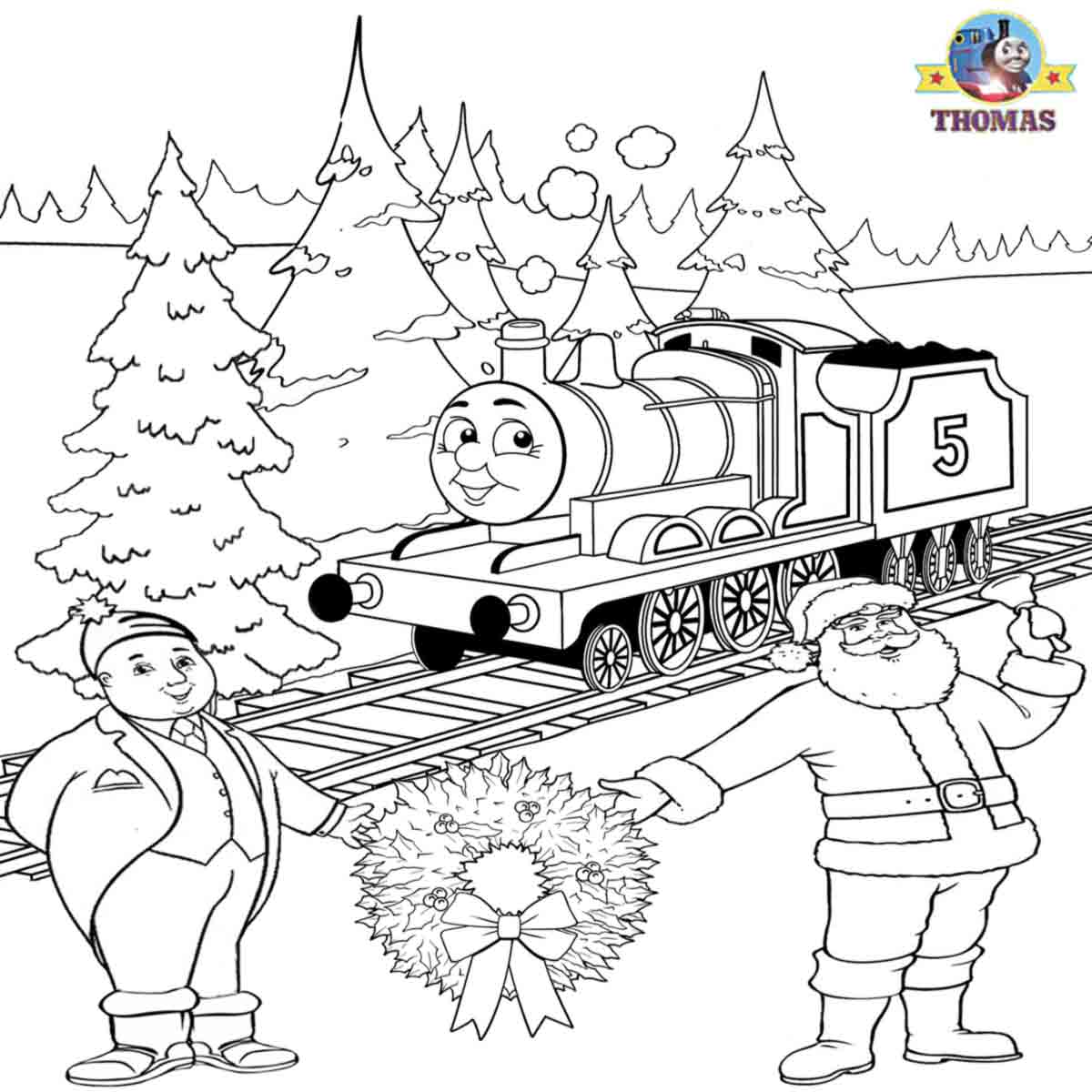 We let it snow Kid free worksheets James train Santa Claus awesome coloring pages to print