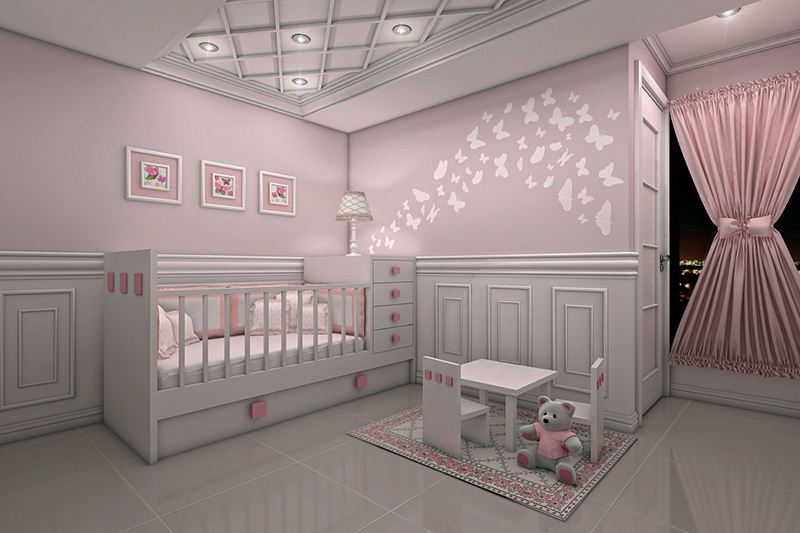 43 Desain  Kamar  Bayi  Laki laki dan Perempuan Modern 