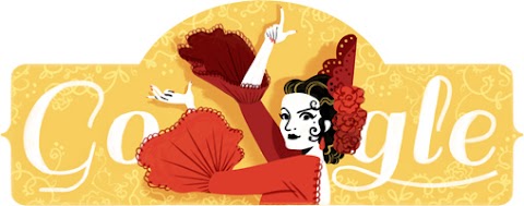 Google Make "Lola Flores" Picture as Doodle 