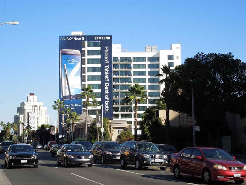 Samsung Galaxy Note 2 billboard Sunset Boulevard