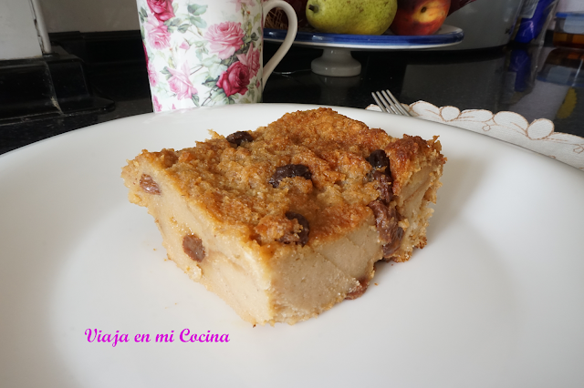 Rum raisun bread Pudding from Belize