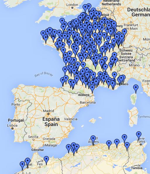 Une carte vous attend tout en bas du blog.