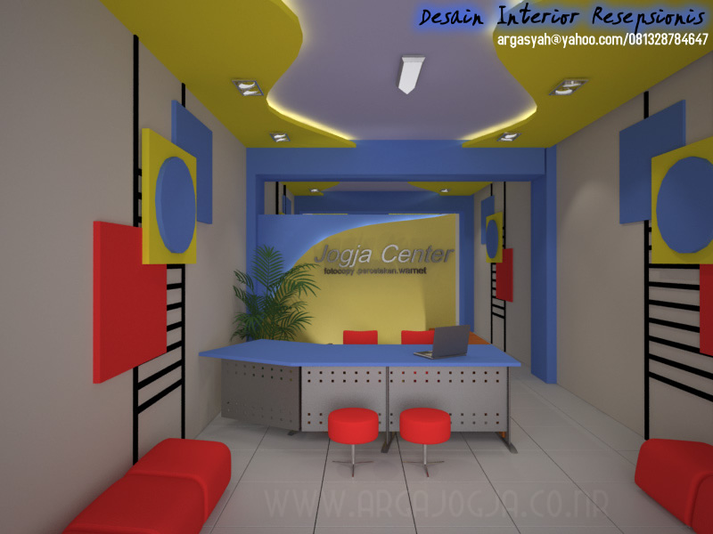  Desain Interior Resepsionis dan Ruang Kerja 