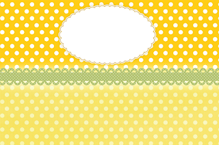 Yellow with Polka Dots Free Printable Party Kit. 