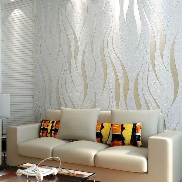 choose the color of the wall wallpaper with warm colors like white and gray