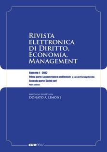 R.E.D.E.M. (Rivista Elettronica di Diritto, Economia, Management) 2012-01 - Maggio 2012 | ISSN 2039-4926 | TRUE PDF | Irregolare | Diritto | Economia | Management
La  Rivista Elettronica di Diritto, Economia, Management è stata fondata da Donato A.Limone nel 2010, che è anche direttore scientifico e direttore responsabile della stessa.
Finalità  della rivista: trattare le diverse tematiche giuridiche, economiche e manageriali, relative a specifici argomenti monografici, con un approccio integrato e trasversale, di tipo comparato, in un contesto locale, nazionale, comunitario ed internazionale caratterizzato dalla società dell’informazione, dalla globalizzazione dei mercati, da processi innovativi di tipo manageriali ed organizzativo. La rivista ha anche la finalità di ospitare contributi di giovani studiosi che non avrebbero molte opportunità di pubblicare perchè fuori da circuiti culturali ed accademici.