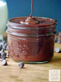 Easy Chocolate Ganache Recipe | by Life Tastes Good is so easy it's dangerous! #ChocolateLovers #LowCarb