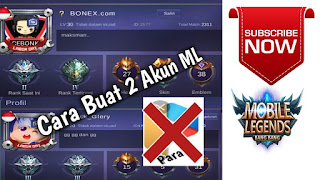 ML atau mobile legends merupakan salah satu permainan yang sangat populer dan banyak dimai Cara Membuat 2 Akun ML Dengan Mengaitkan Akun Facebook