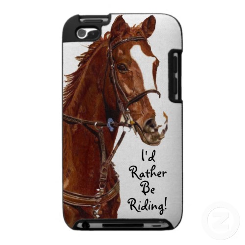 I&#39;d Rather Be Riding! Horse iPod Speck Case