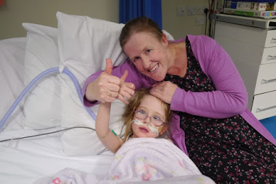 Jessica and Godmummy Katy giving a big thumbs up