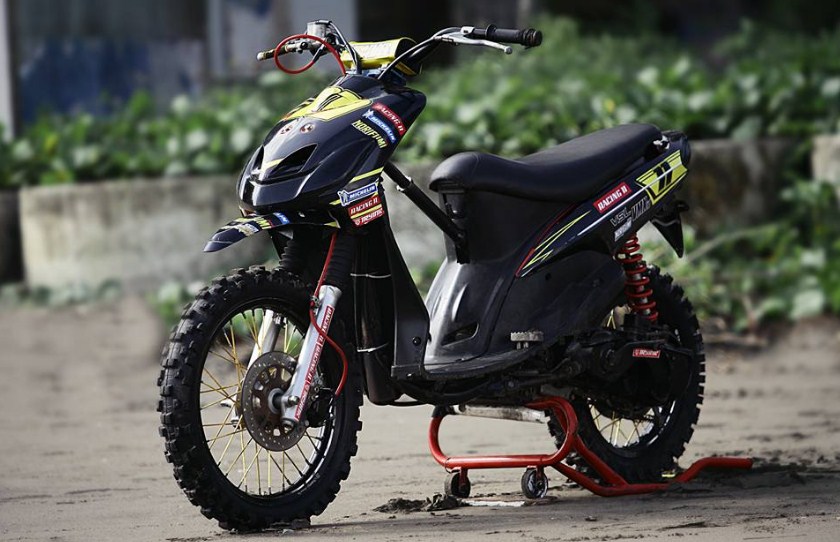 modifikasi mio grasstrack terpopuler