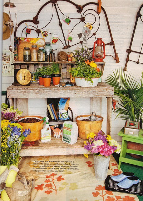 potting+bench+-+gardening+bench+station+-+garden+-+pots+-+flowers+ 