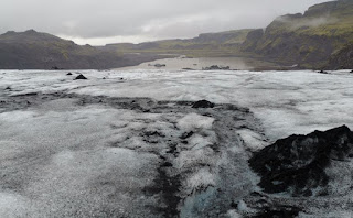 Lengua glaciar Sólheimajökull, parte del Glaciar Mýrdalsjökull.