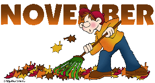 boy raking leaves