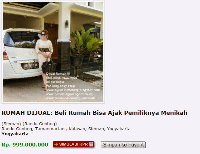 Iklan "Beli Rumah Bisa Ajak Pemiliknya Menikah" Bikin 