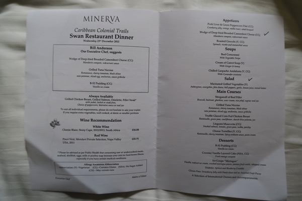 Dinner Menu