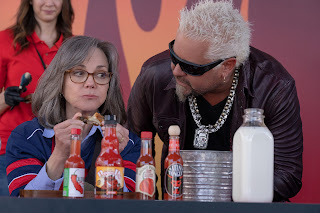 Sally Field plays Betty and Guy Fieri plays himself in 80 For Brady from Paramount Pictures.