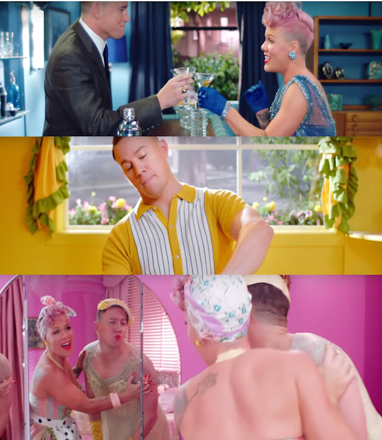 Still Images from P!nk's new music video 'Beautiful Trama' featuring Channing Tatum