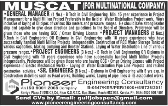 Multi national company jobs for Muscat