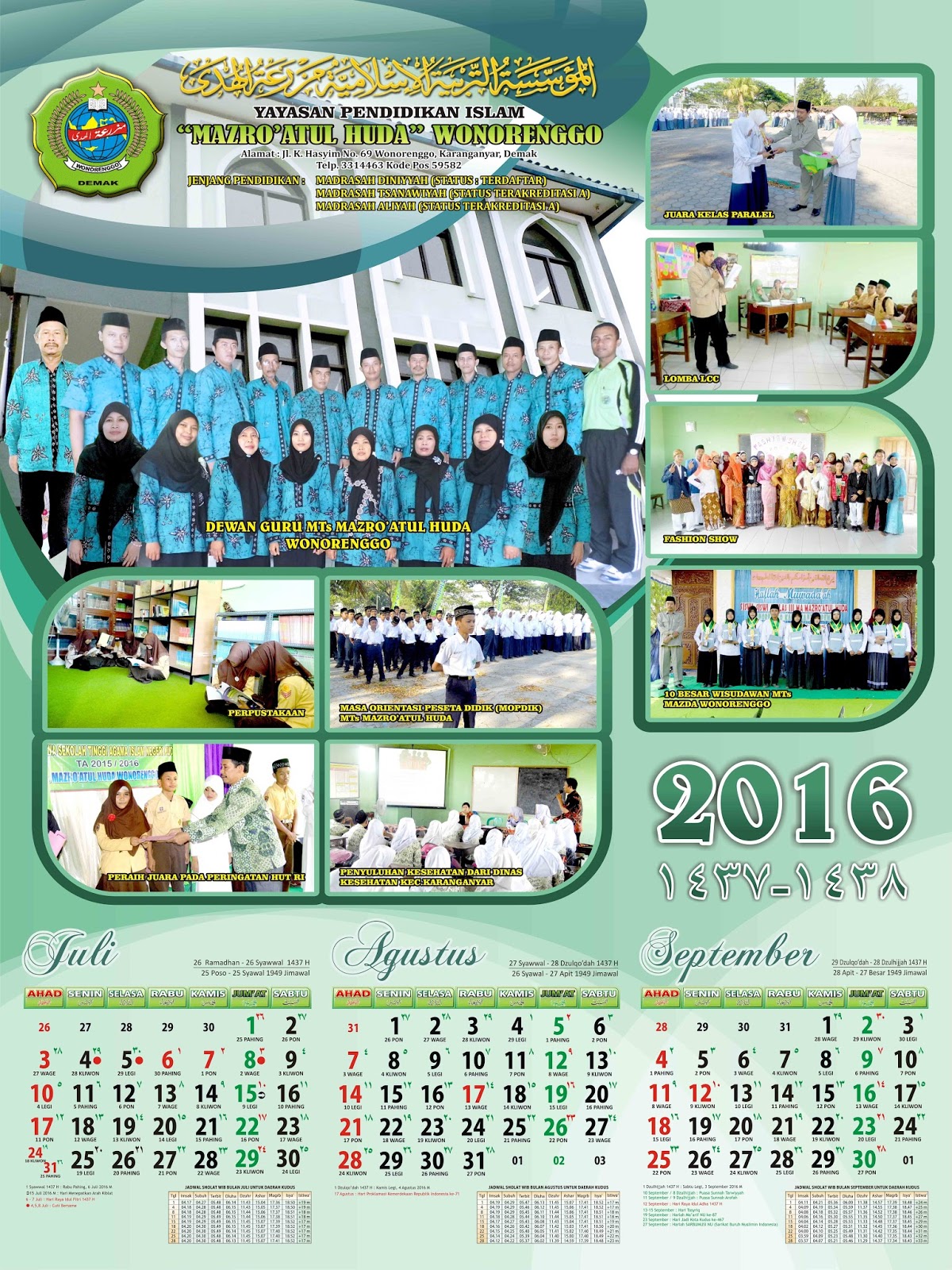  Desain  Kalender  2021 part 2 3 bulan per lembar ukuran 