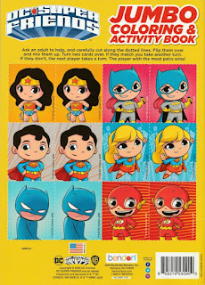Back Cover of DC Super Friends Jumbo and Coloring Book
