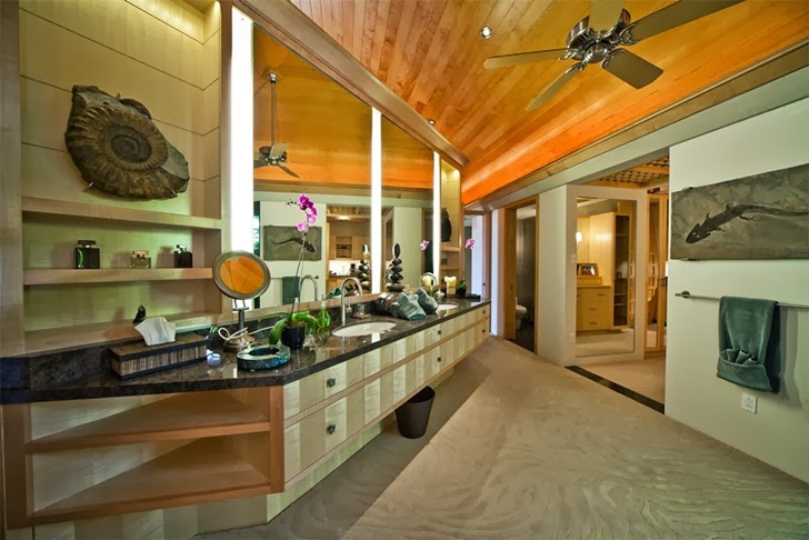 Bathroom in the Cliff house, Hawaii