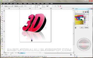 Cara Membuat Effek 3D Text Pada Corel Draw