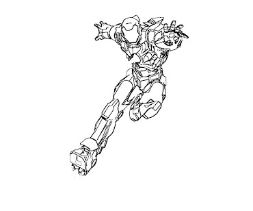 #5 Iron Man Coloring Page