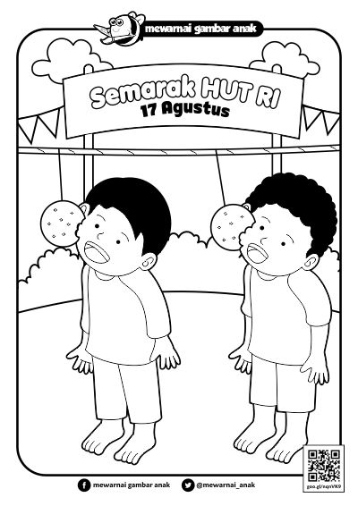 Mewarnai Gambar Anak August 2021