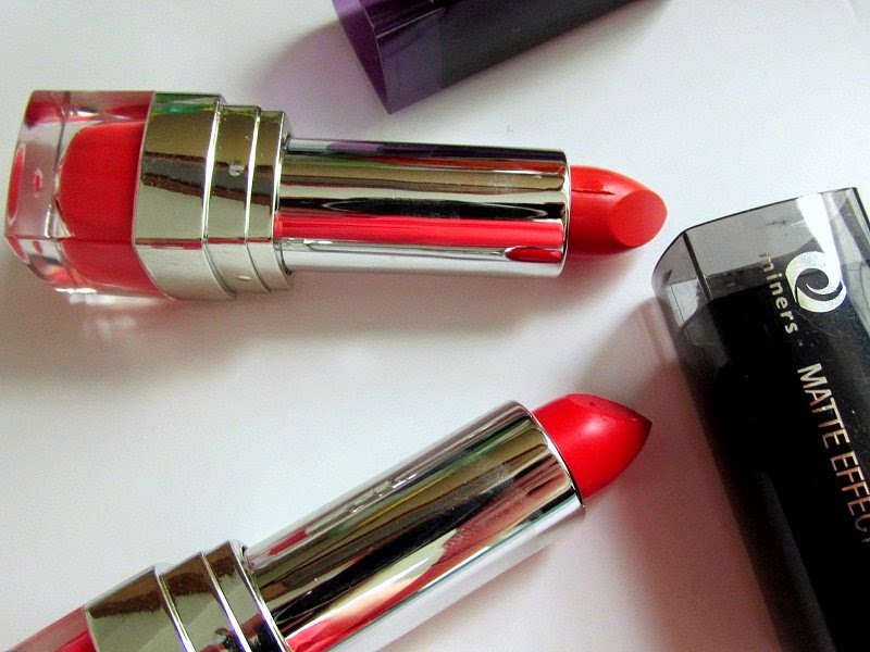 bargain miners lipstick review matte and moisture effect
