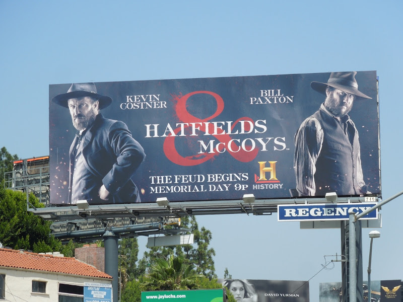 Hatfields and McCoys History TV billboard