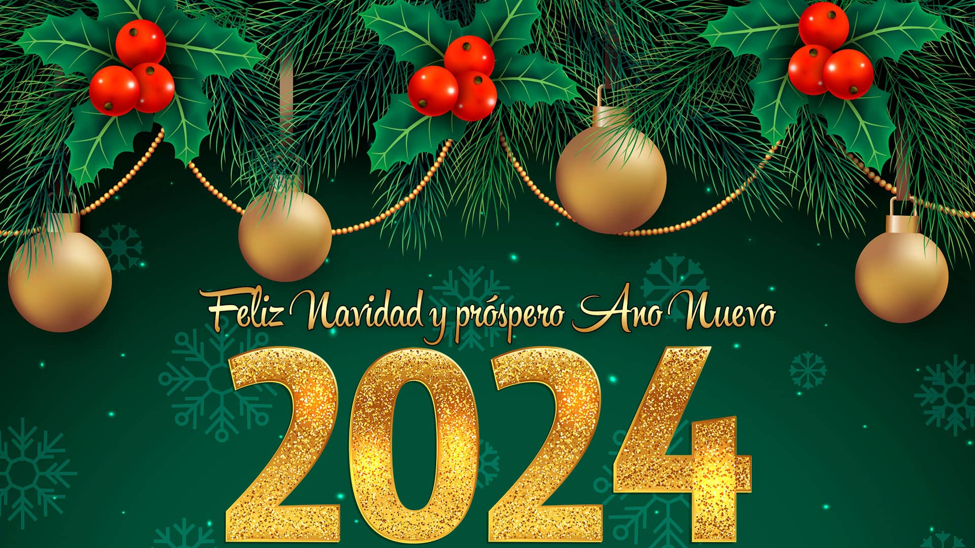 fondo de feliz navidad y prospero año nuevo 2024