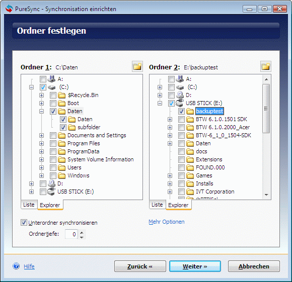 Synchronize And Backup Your Files Using PureSync