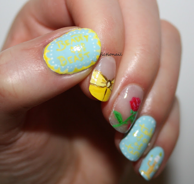 Beauty And The Beast Film Nail Art Disney