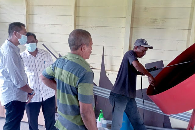Andri Saputra Tinjau Teknologi Pembuatan Pupuk Organik di Posyantekdes Ceubo: Siap Bersaing dalam Lomba TTG Provinsi Aceh 2023