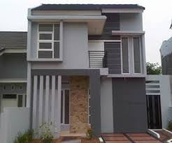 desain rumah dua lantai minimalis sederhana