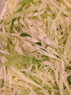 shredded cabbage