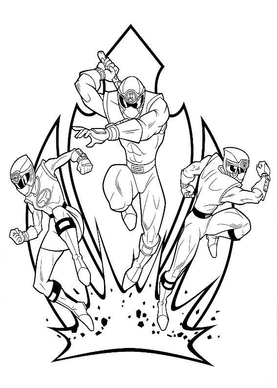 Power Rangers Printable Coloring Pages title=