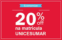 cupom 20%  de desconto na matrícula unicesumar faculdade universidade curso superior cesumar estudos