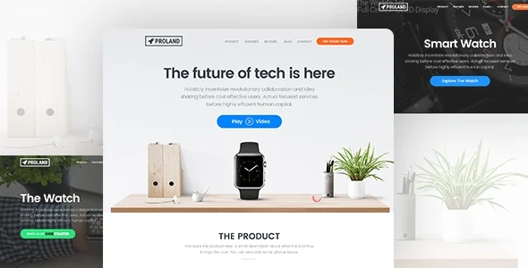 proland product landing page responsive