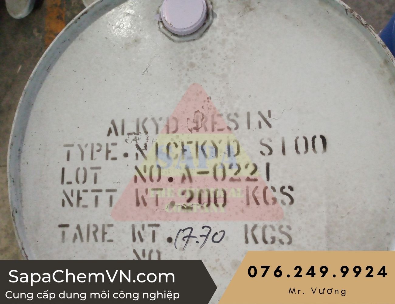Alkyd Resin Short Oil S100 - Cho sơn NC, Sơn PU, Dầu bóng sấy 1