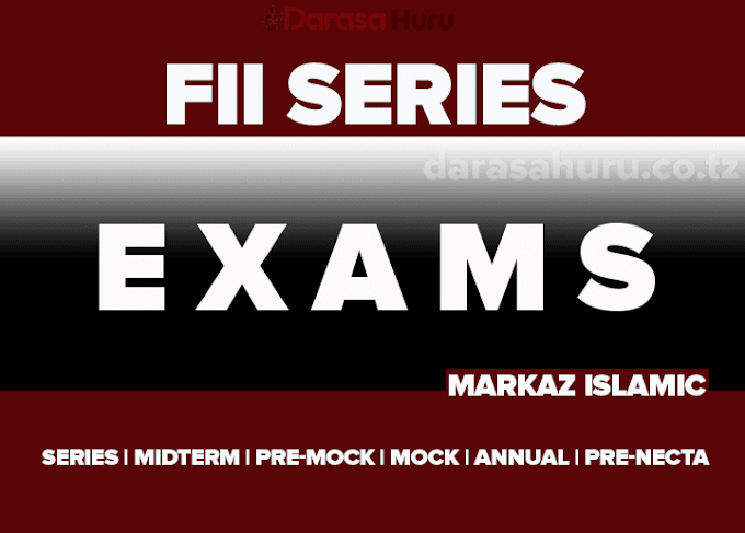 Form Two Special Exams Series Two (Markaz Islamic) 2024 Free Download