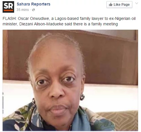 Diezani Alison-Madueke's Health Reportedly Deteriorates