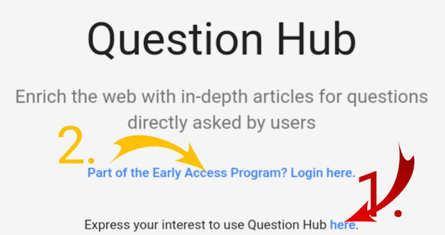 Google question hub login