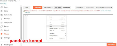 Tutorial dua Cara Gampang Mengganti Template (Tema) Blogger